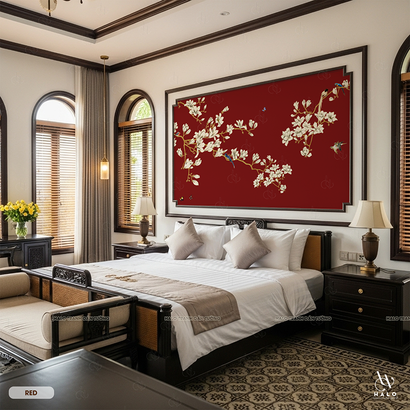  Tranh Dán Tường Indochine 8D 16D - RED 