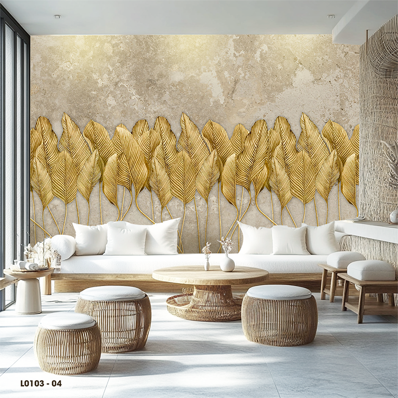  Tranh Dán Tường Lá 8D 16D - L0103 