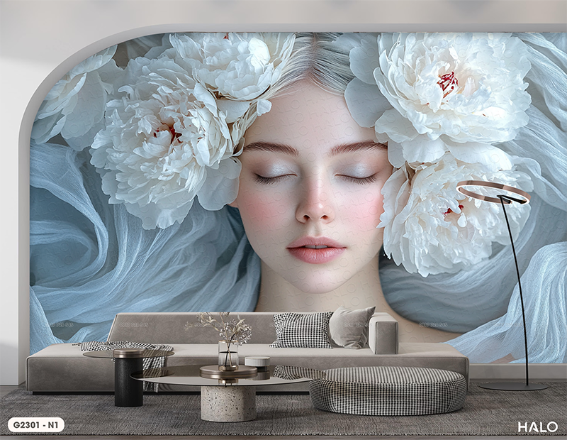  Tranh Dán Tường Vẻ Đẹp Kiêu Sa 8D 16D - G2301 