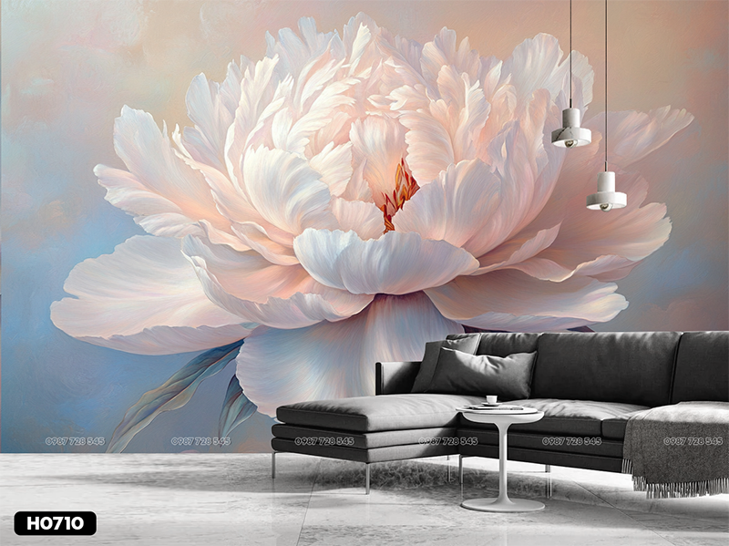  Tranh Dán Tường  Hoa 8D 16D - H0710 
