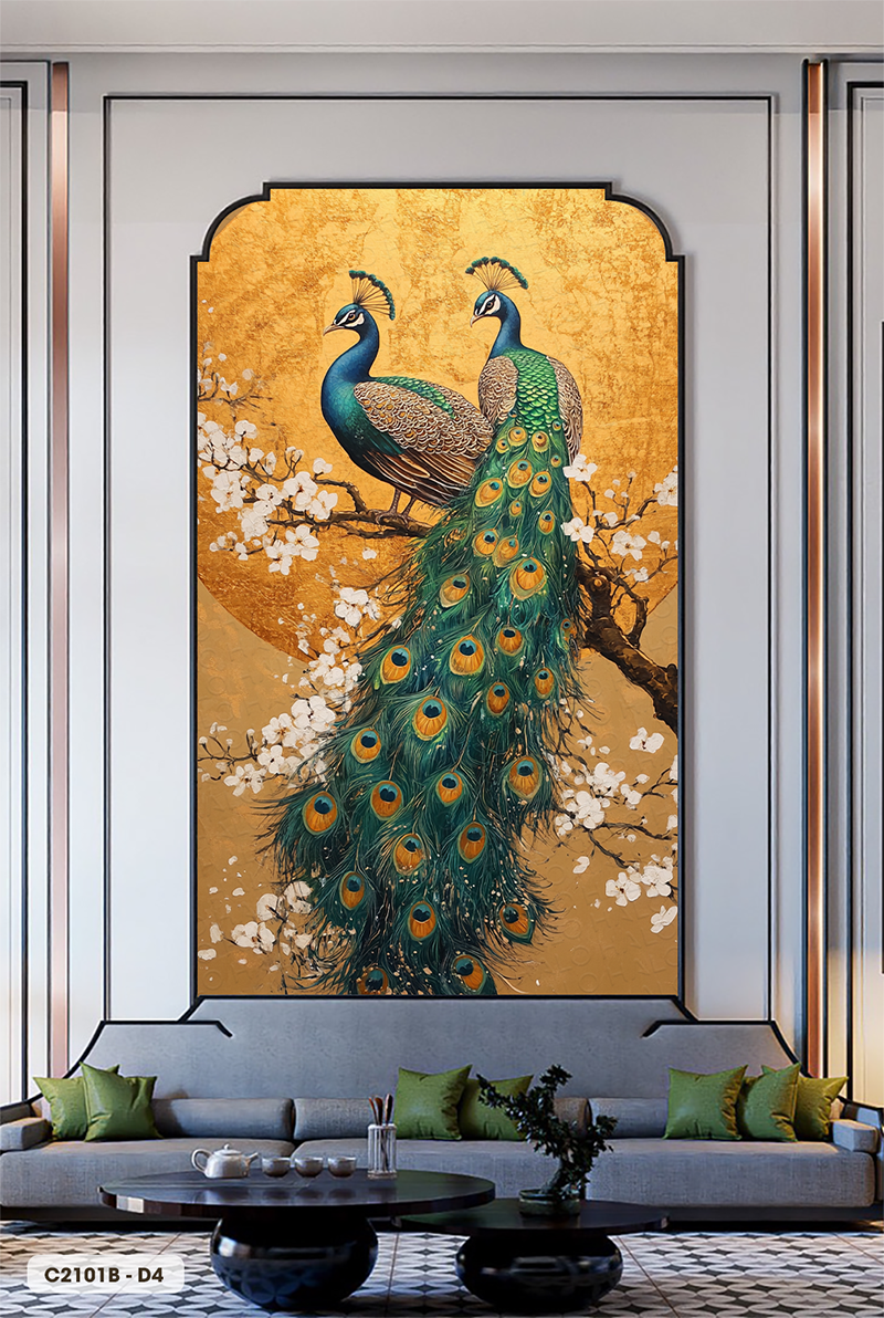  Tranh Dán Tường Hạnh Phúc Viên Mãn 8D 16D - C2101B 