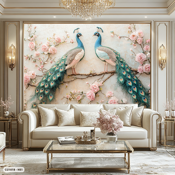  Tranh Dán Tường Hạnh Phúc Viên Mãn 8D 16D - C2101B 