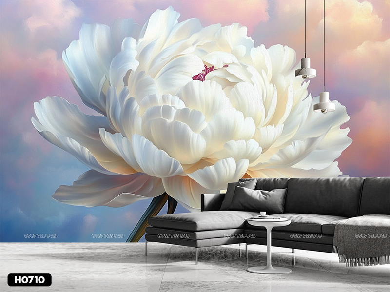  Tranh Dán Tường  Hoa 8D 16D - H0710 