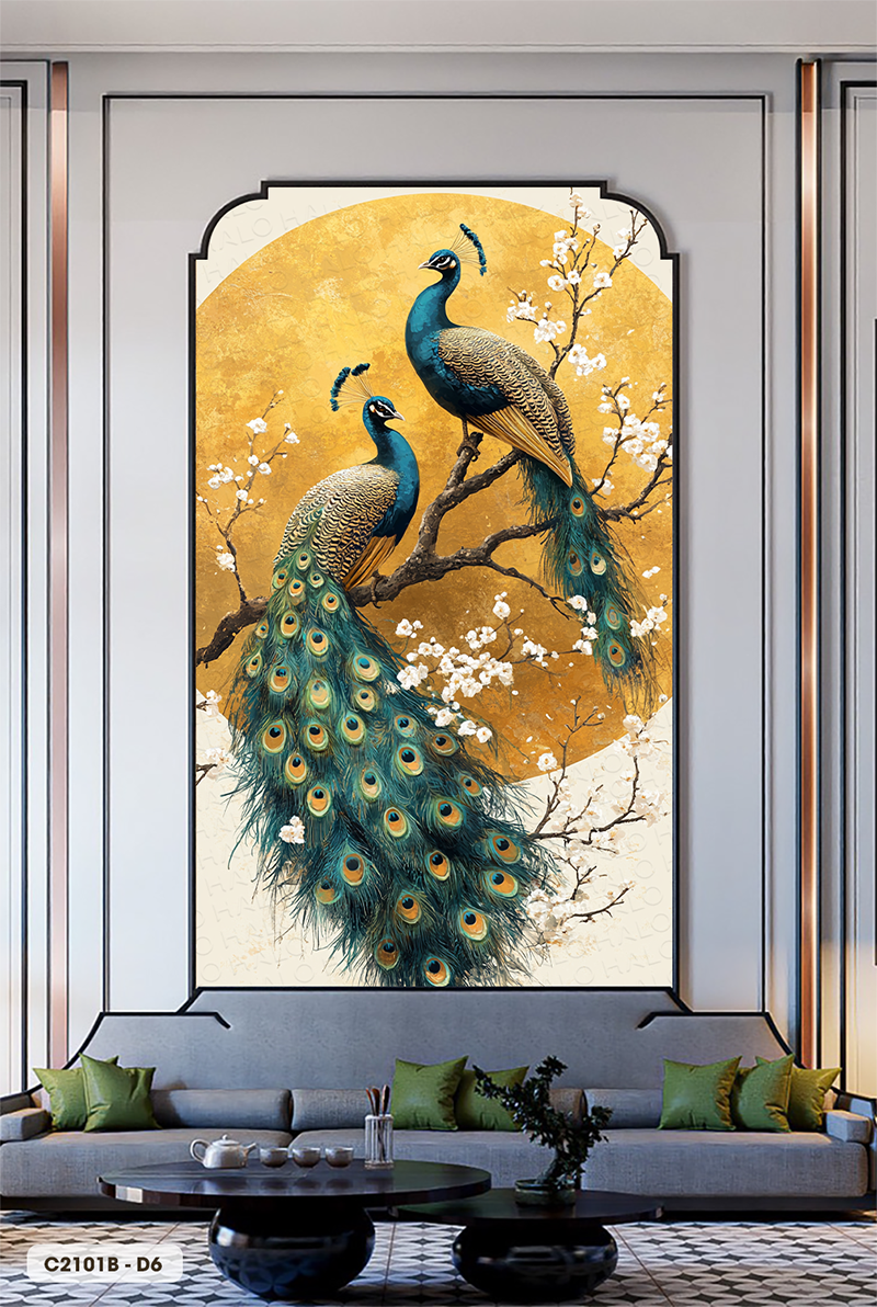  Tranh Dán Tường Hạnh Phúc Viên Mãn 8D 16D - C2101B 