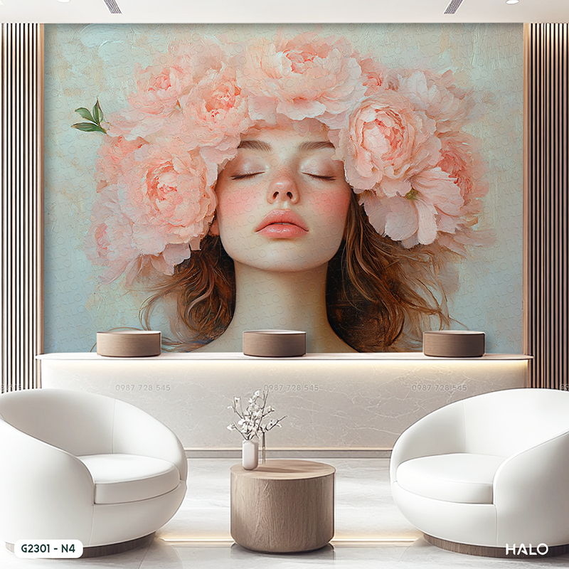  Tranh Dán Tường Vẻ Đẹp Kiêu Sa 8D 16D - G2301 