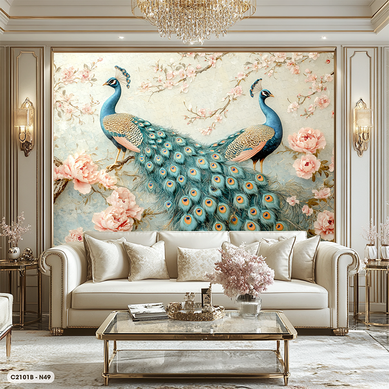  Tranh Dán Tường Hạnh Phúc Viên Mãn 8D 16D - C2101B 