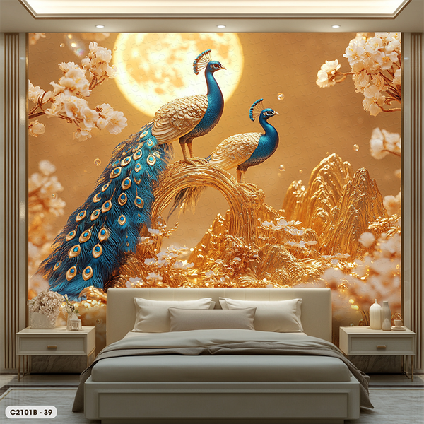  Tranh Dán Tường Hạnh Phúc Viên Mãn 8D 16D - C2101B 