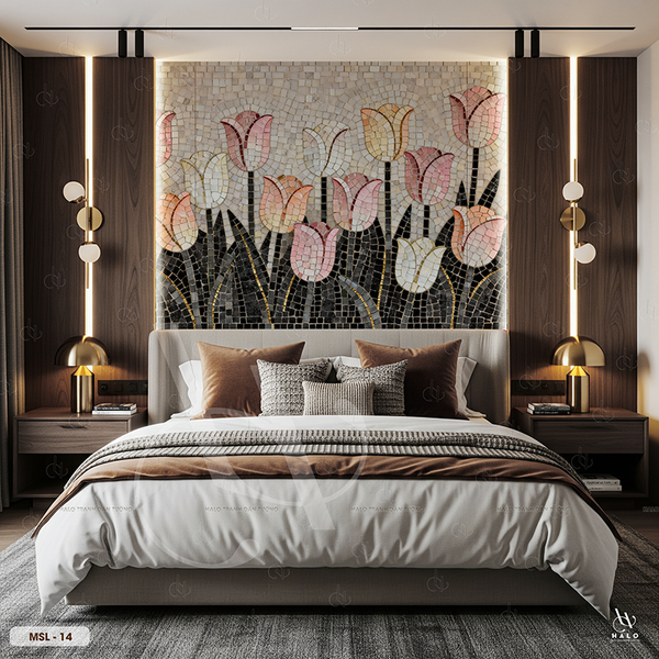  Tranh Dán Tường Hoa Mosalic 8D 16D - MSL 