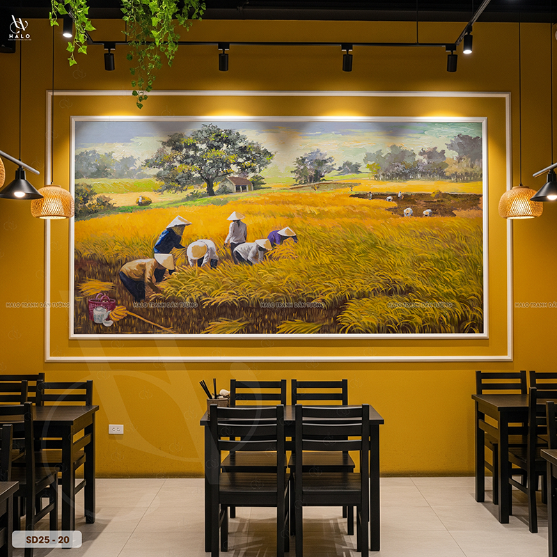  Tranh Dán Tường Phong Cảnh Đồng Quê - SD25 