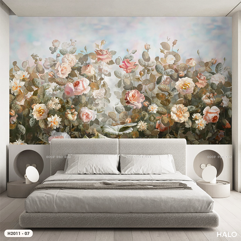  Tranh Dán Tường  Hoa 8D 16D - H2011 