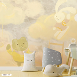  Tranh Dán Tường Tone Vàng Đáng Yêu Cho Trẻ 8D 16D - KID311 