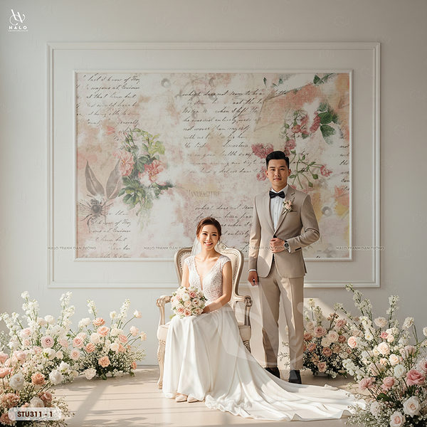  Tranh Dán Studio Wedding 8D 16D - STT311 