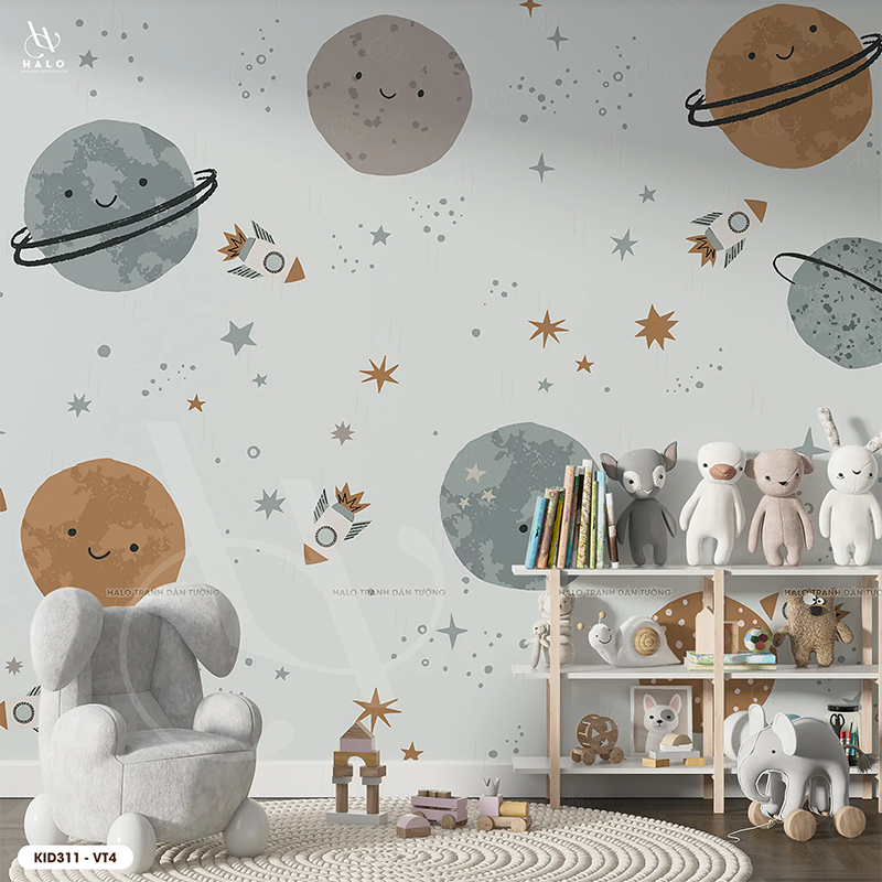  Tranh Dán Tường Vũ Trụ 8D 16D - KID311 