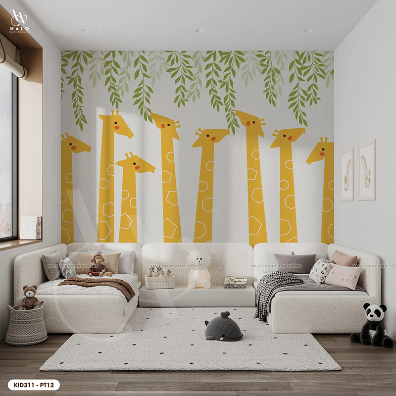  Tranh Dán Tường Họa Tiết Cho Trẻ 8D 16D - KID311 