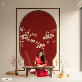  Tranh Dán Tường Ngày Tết 8D 16D - RED 