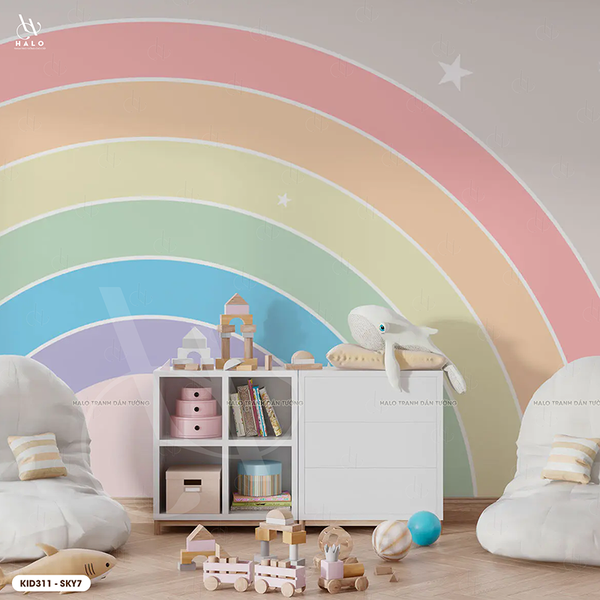  Tranh Dán Tường Bầu Trời Cho Trẻ 8D 16D - KID311 