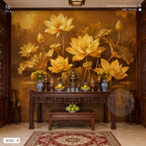  Tranh Dán Tường Hoa Sen 8D 16D - SD66 - 4 