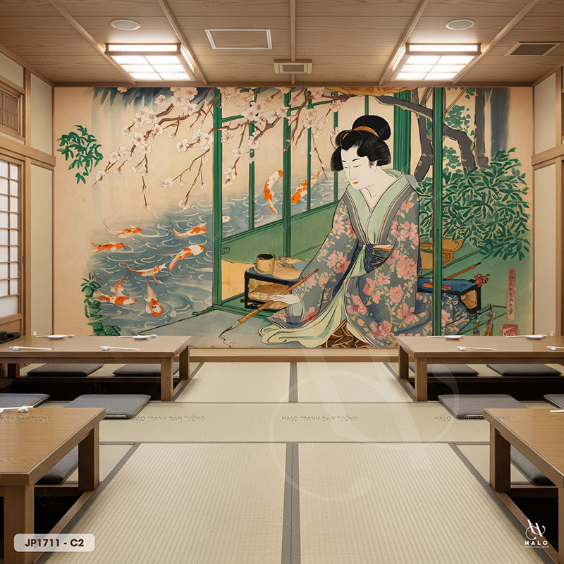  Tranh Dán Tường Maiko Nhật Bản - JP1711 