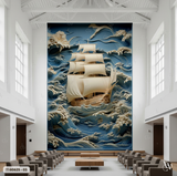  Tranh Dán Tường Thuận Buồm Xuôi Gió  8D 16D - T180625 