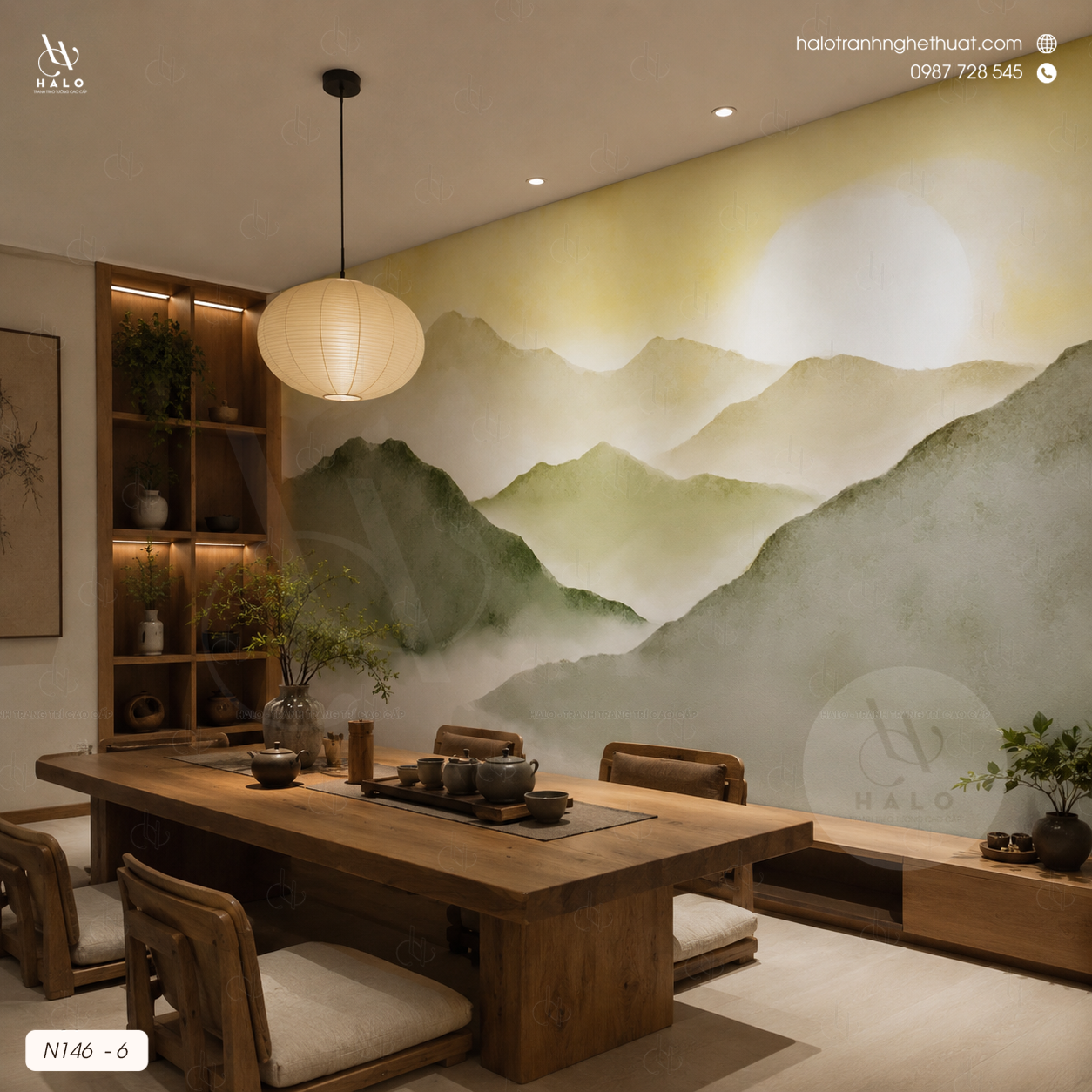  Tranh Dán Tường Trừu Tượng - N146 - 6 