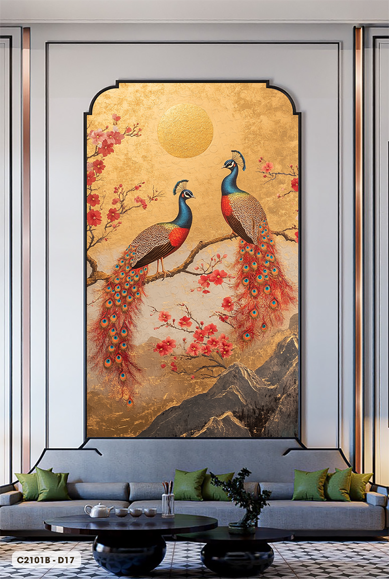  Tranh Dán Tường Hạnh Phúc Viên Mãn 8D 16D - C2101B 