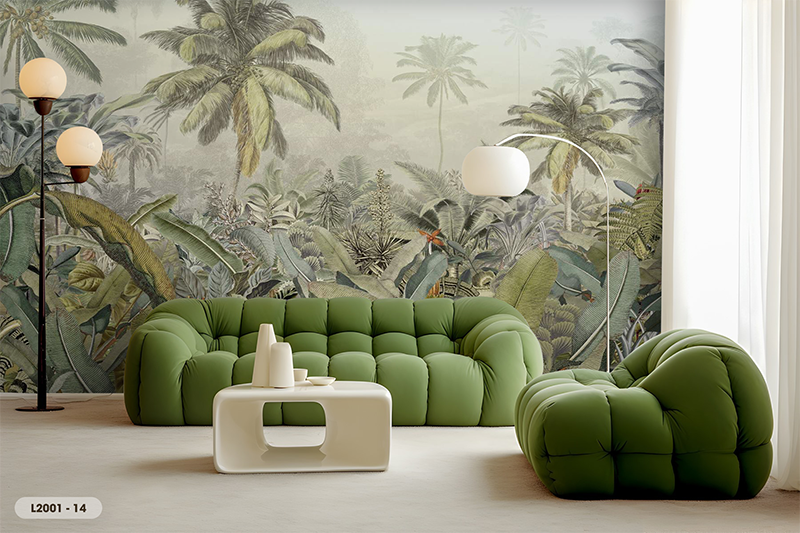  Tranh Dán Tường Lá 8D 16D - L2001 