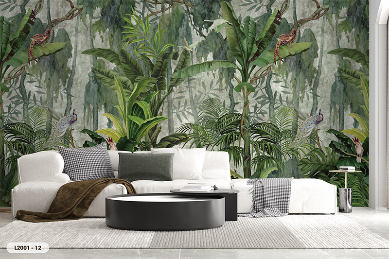  Tranh Dán Tường Lá 8D 16D - L2001 