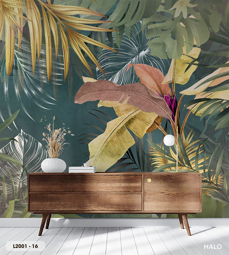  Tranh Dán Tường Lá 8D 16D - L2001 