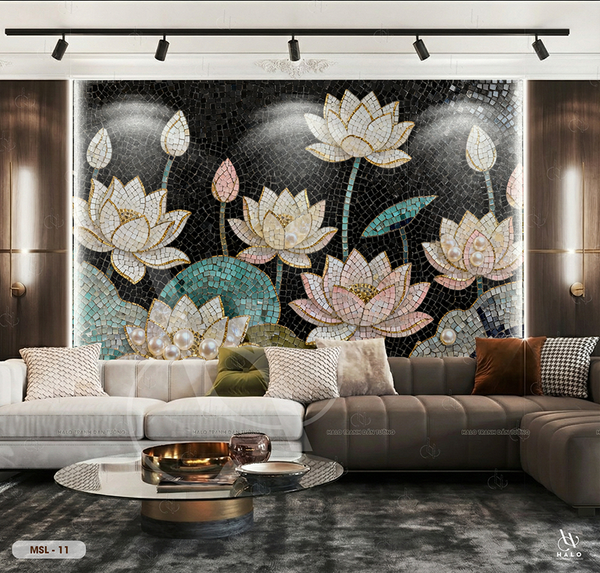  Tranh Dán Tường Hoa Mosalic 8D 16D - MSL 