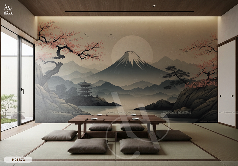  Tranh Dán Tường Phong Cảnh Nhật Bản - JP1010 