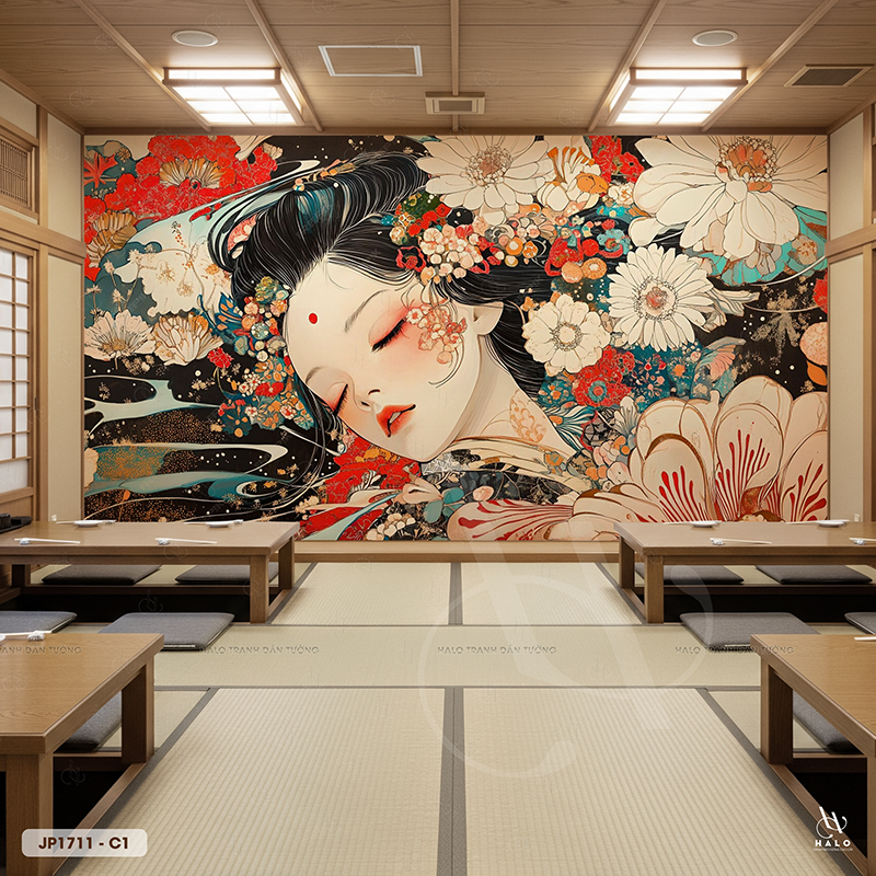  Tranh Dán Tường Maiko Nhật Bản - JP1711 