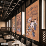  Tranh Dán Tường Nhà Hàng Hàn Quốc Cổ Điển - NH2303 