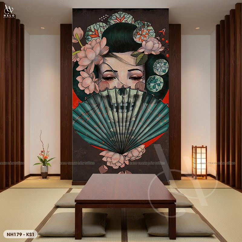  Tranh Dán Tường Nhà Hàng Nhật Bản Cổ Điển - NH179 