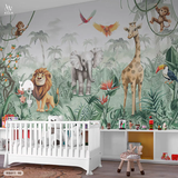  Tranh Dán Tường Động Vật Rừng Trẻ Em  8D 16D - KID311 