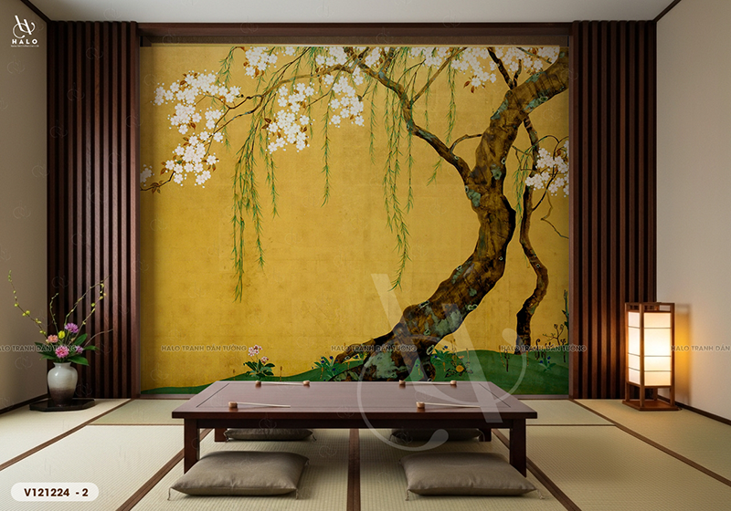  Tranh Dán Tường Nhà Hàng Nhật Bản Cổ Điển - VT21224 