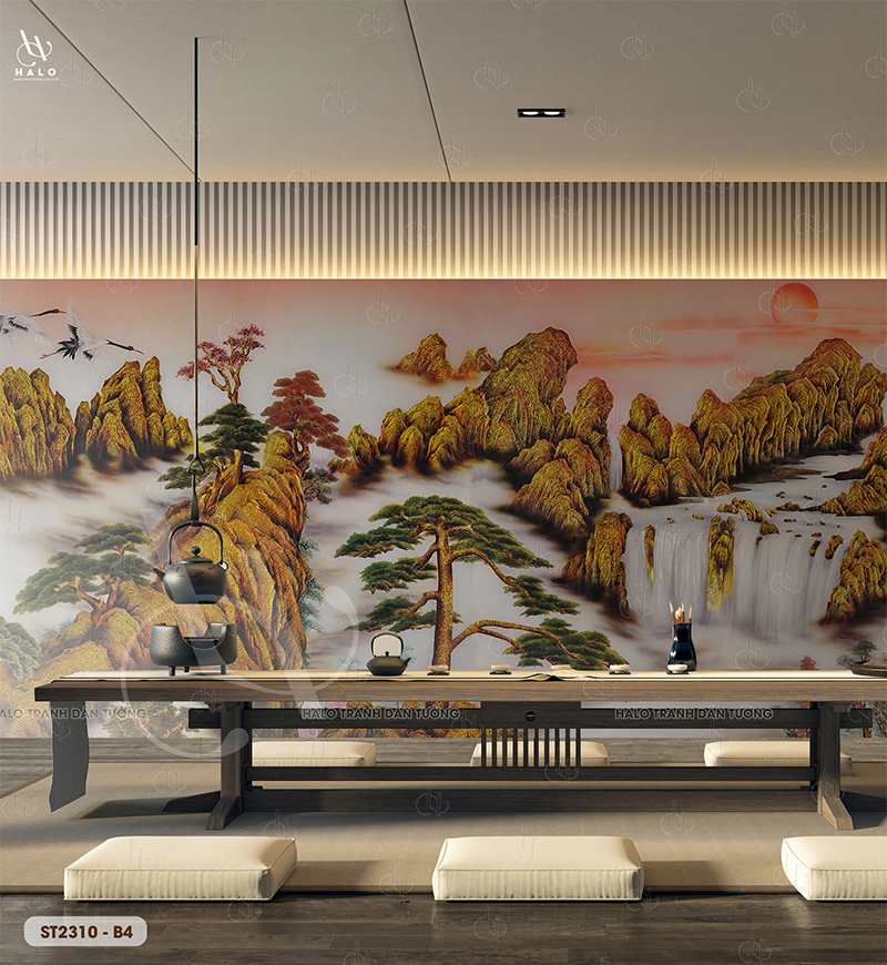  Tranh Dán Tường Sơn Thủy 8D 16D - ST2310 