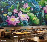  Tranh Dán Tường Hoa Sen 8D 16D - S1222 