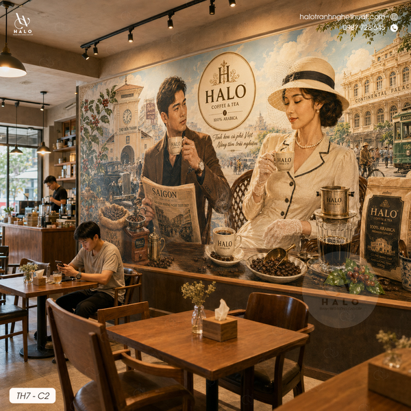  Tranh Dán Tường Quán Cà Phê - TH7 - C2 