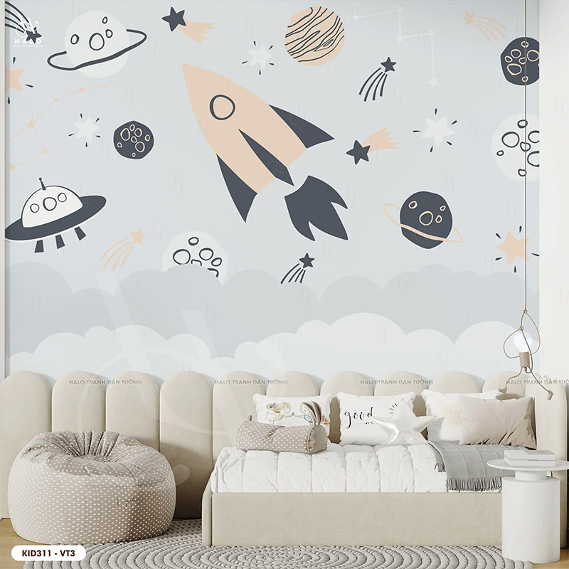  Tranh Dán Tường Vũ Trụ 8D 16D - KID311 