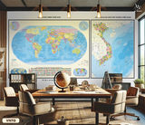  Tranh Dán Tường Bản Đồ 8D 16D - VNTG 