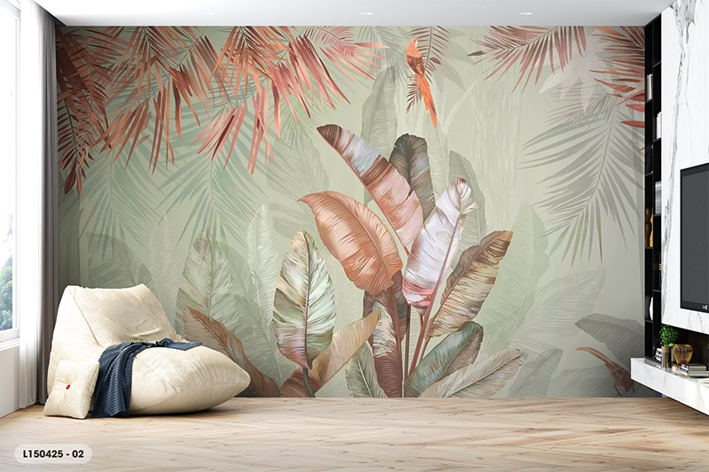  Tranh Dán Tường Lá 8D 16D - L150425 