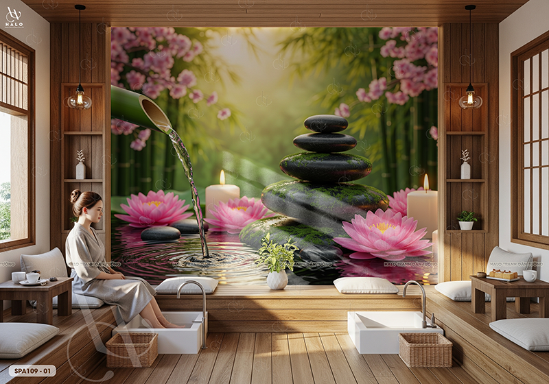  Tranh Dán Tường Spa 8D 16D - SPA109 