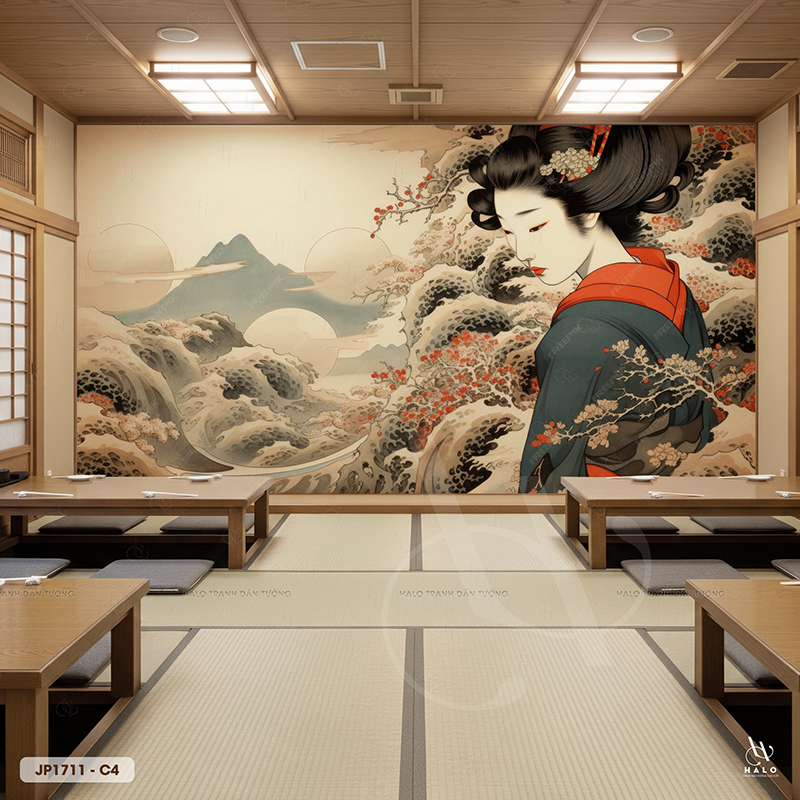  Tranh Dán Tường Maiko Nhật Bản - JP1711 