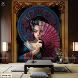  Tranh Dán Tường Nhà Hàng Nhật Bản Cổ Điển - NH179 