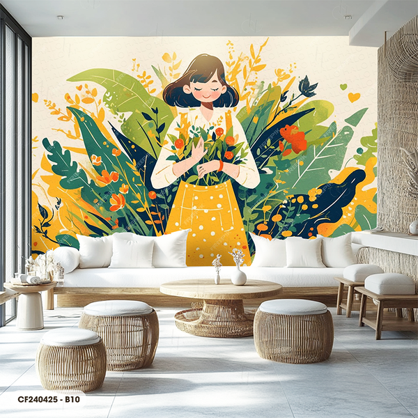  Tranh Dán Tường Cà Phê  8D 16D - CF240425-B 