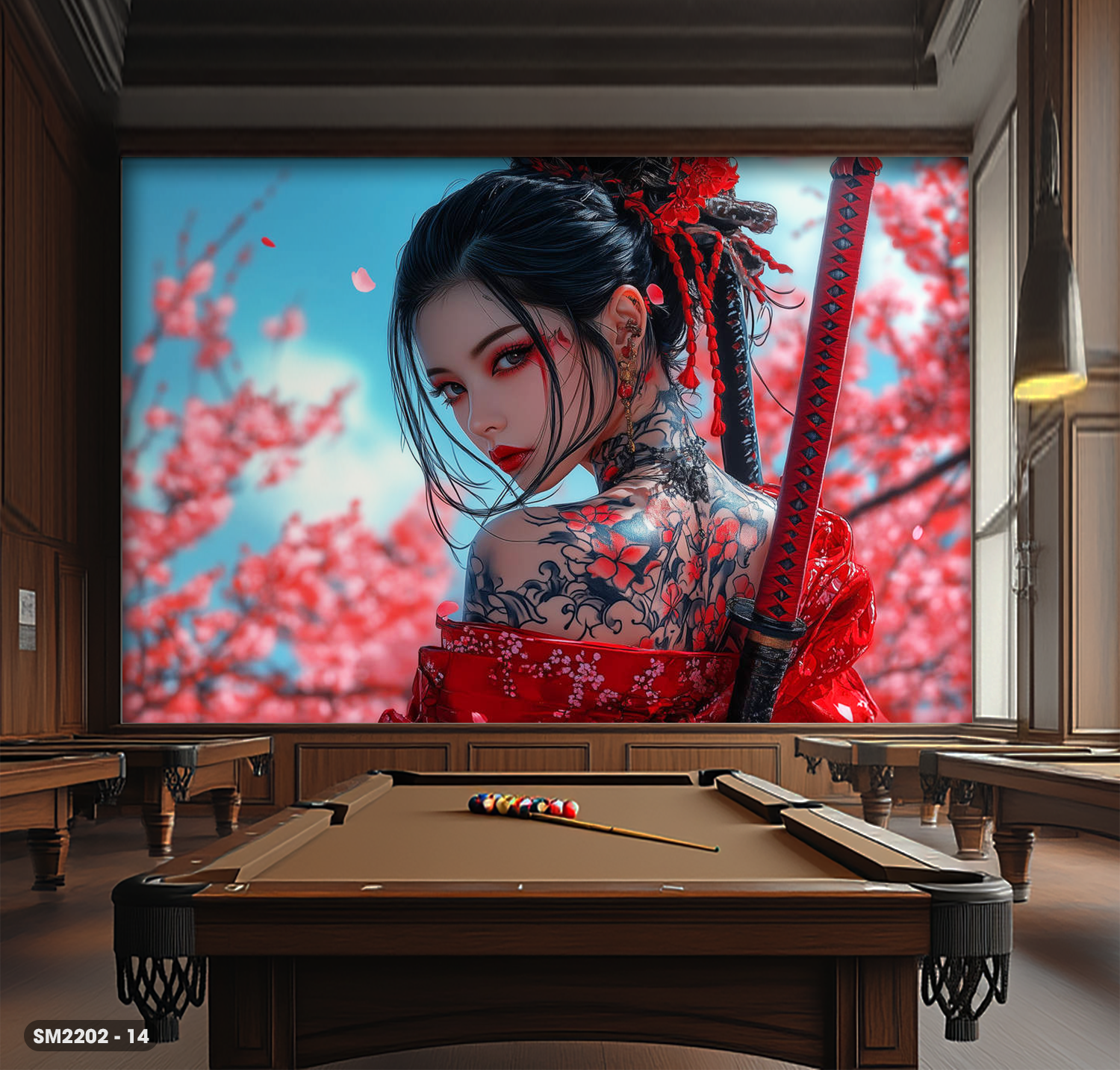  Tranh Dán Tường Samurai 8D 16D - SM2202 