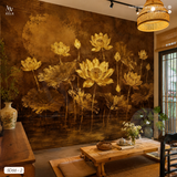  Tranh Dán Tường Hoa Sen 8D 16D - SD66 - 2 