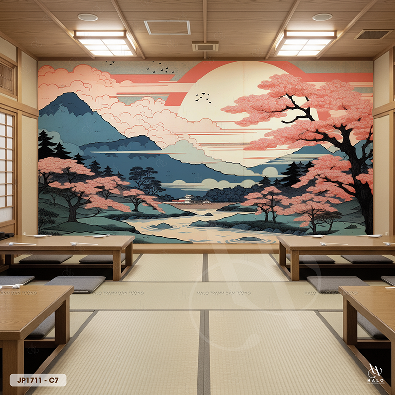  Tranh Dán Tường Phong Cảnh Nhật Bản - JP1711 