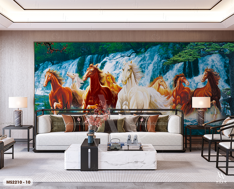  Tranh Dán Tường Mã Đáo 8D 16D - MS2210 