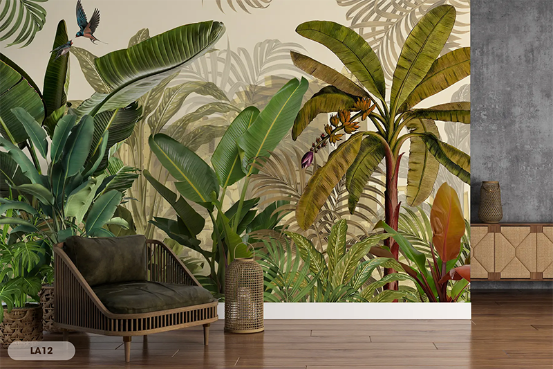  Tranh Dán Tường Lá 8D 16D - LA12 